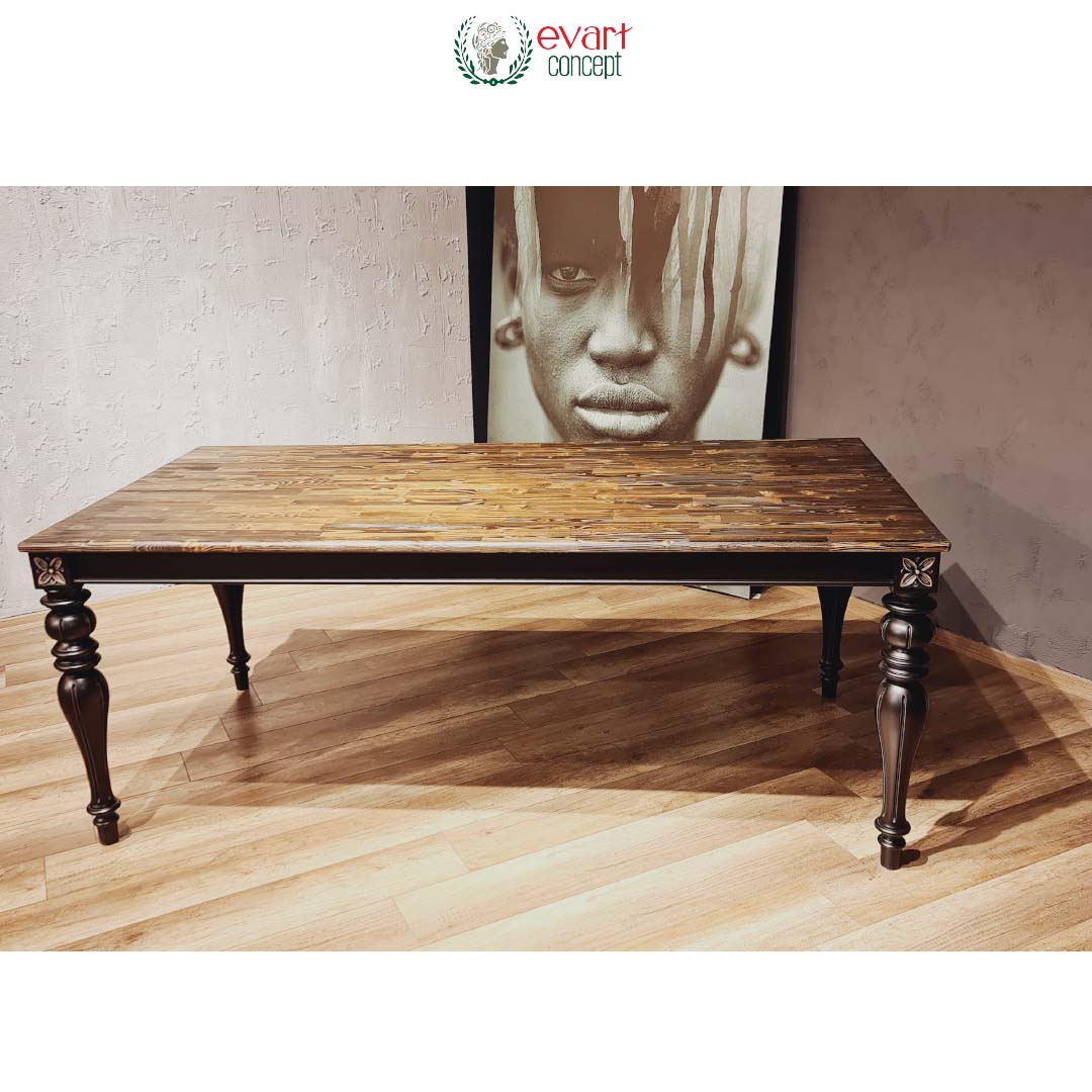 Bodrum Ahşap  Masa 210x100 Üstü Ladin Ahşap