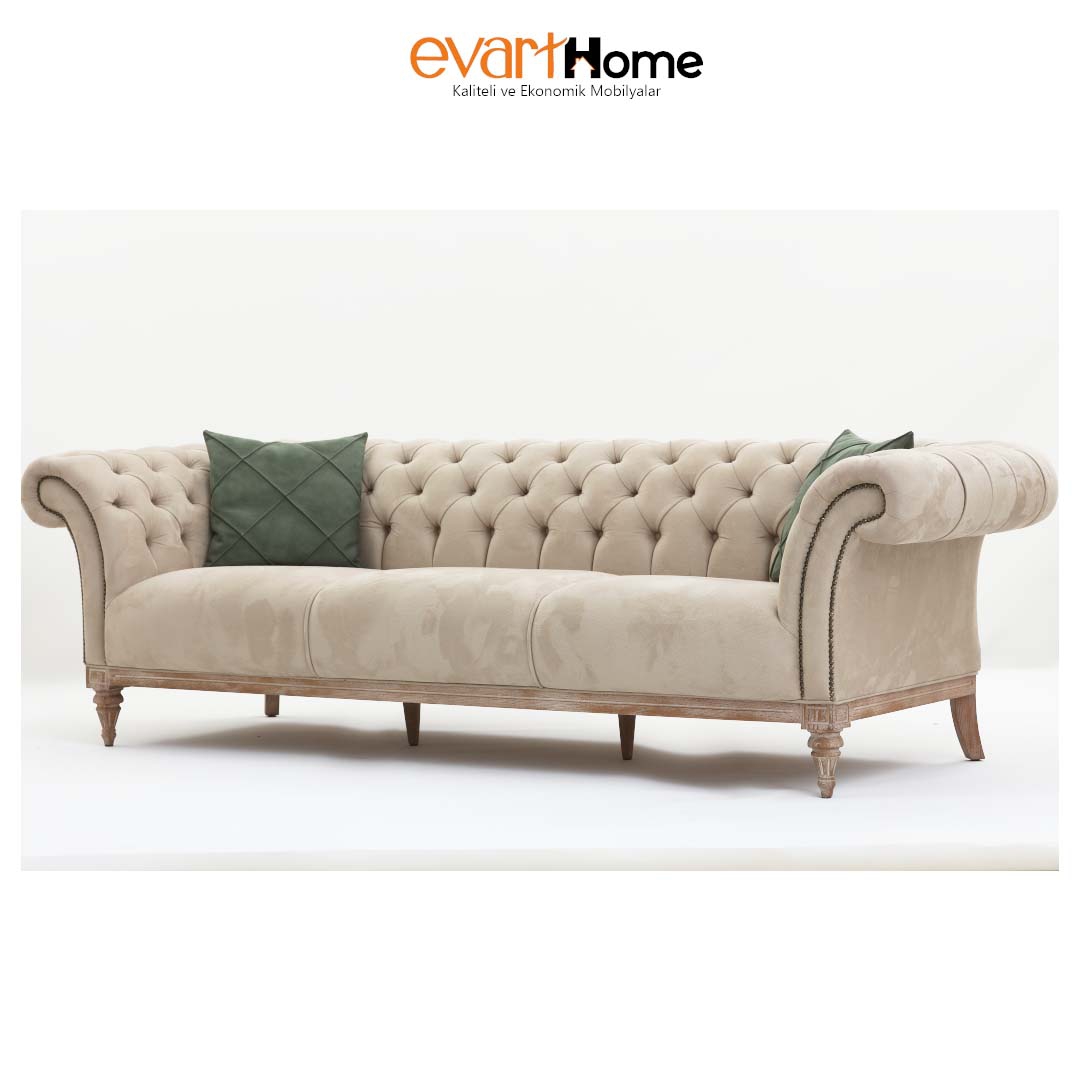 Grado 3lü Kanepe Ahşap Kanepe 