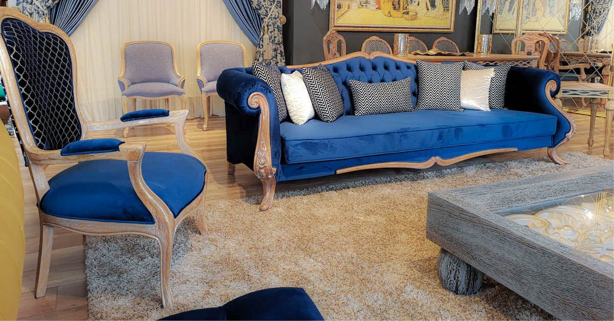 Marsilya 4lü Ahşap Kanepe Zen Ceviz Boya 278cm