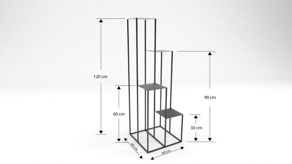 Maranta Metal Saksılık & Çiçeklik