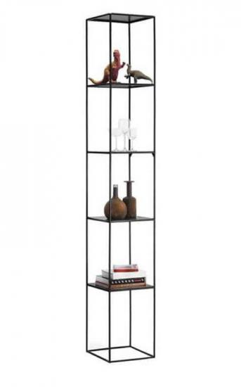Metal Kitaplık Köşe Raf Minimalist